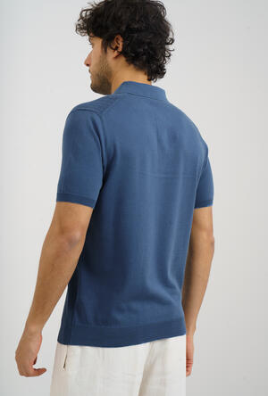 Knitted polo shirt with workmanship MAIN - Ferrante | img vers.300x/