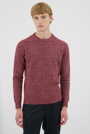 Alpaca crew neck ROYAL RED - Ferrante | img vers.300x/