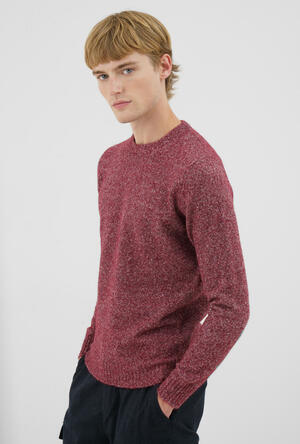 Alpaca crew neck ROYAL RED - Ferrante | img vers.300x/