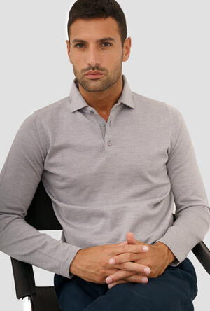 Polo in maglia con collo a camicia ESSENTIAL - Ferrante | img vers.300x/