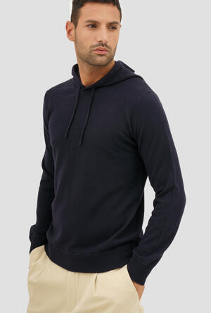 Carded wool hoodie ESSENTIAL - Ferrante | img vers.300x/