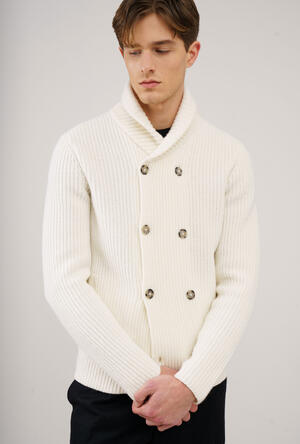 English knit double-breasted cardigan MAIN - Ferrante | img vers.300x/