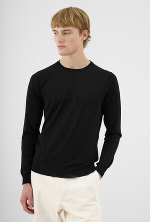 Ultralight wool crew neck ROYAL RED - Ferrante | img vers.300x/