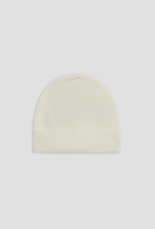 Wool and cashmere hat White