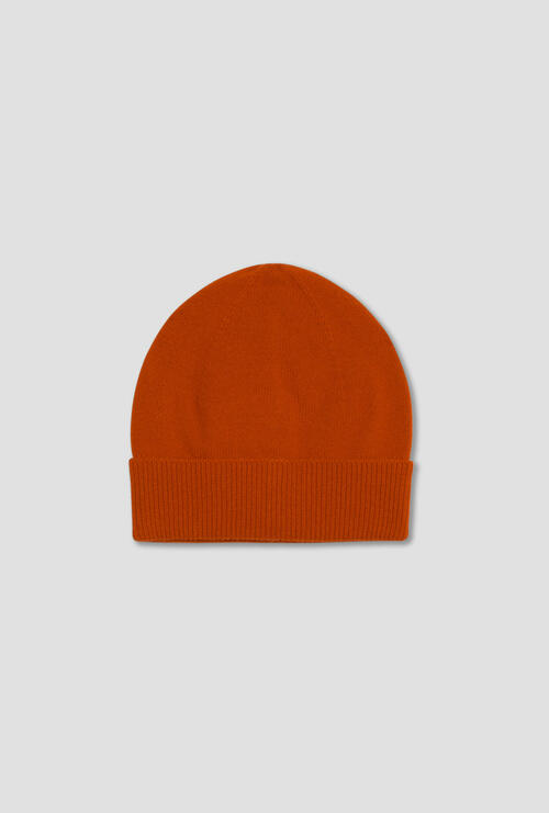 Wool and cashmere hat Orange