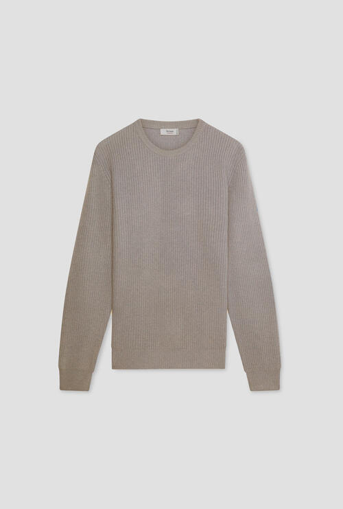 English knit crew neck Soft pink