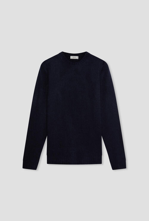 Malfilé cashmere crew neck Navy Blue