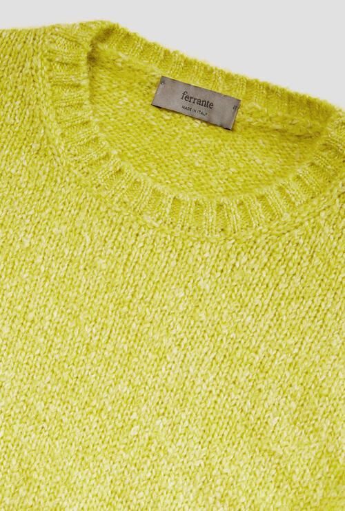 Girocollo in alpaca Lime