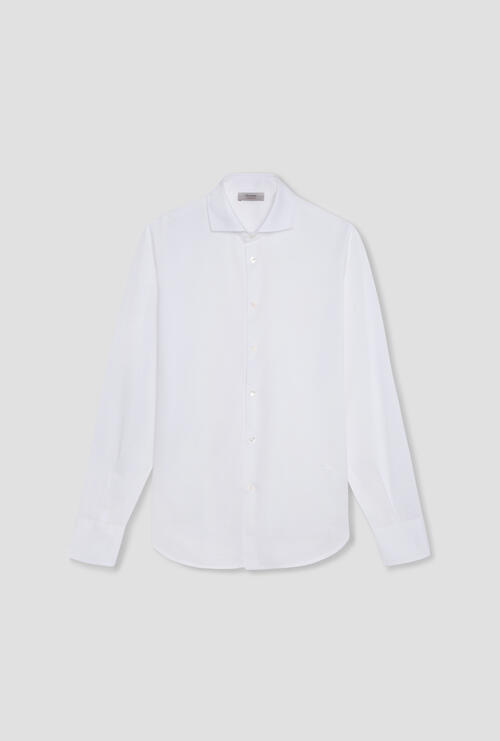 Camicia in piquet Bianco