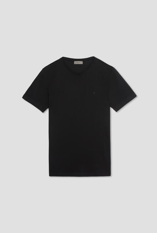 T-shirt in piquet Nero