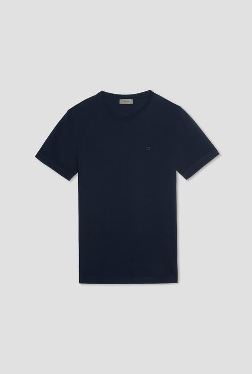 T-shirt in piquet Blu Navy