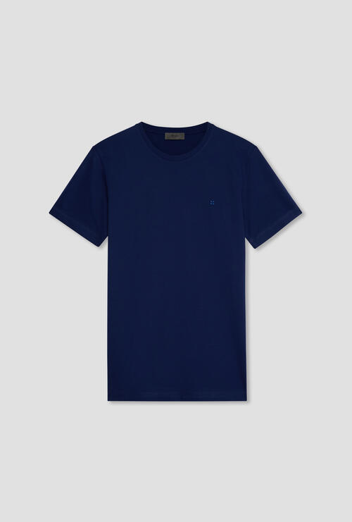 T-shirt in piquet Blu