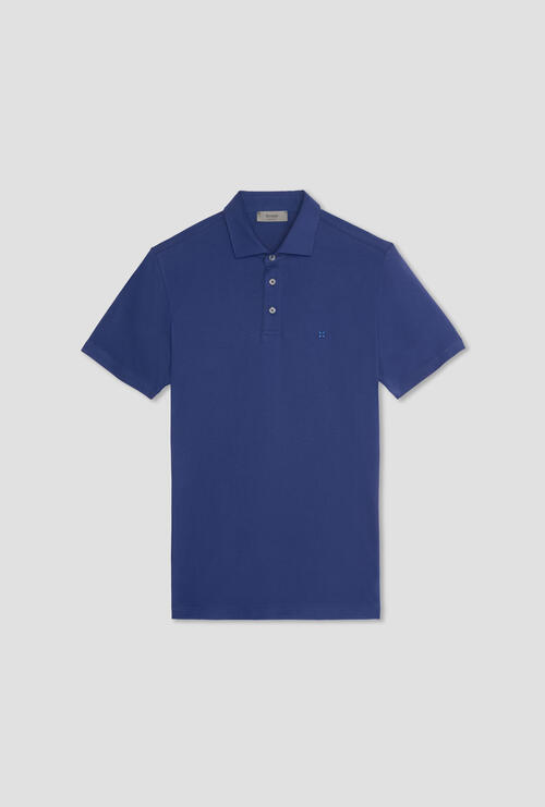 Polo in piquet Blu