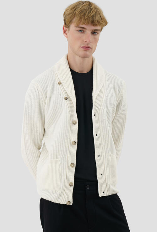 Cardigan maglia inglese Bianco