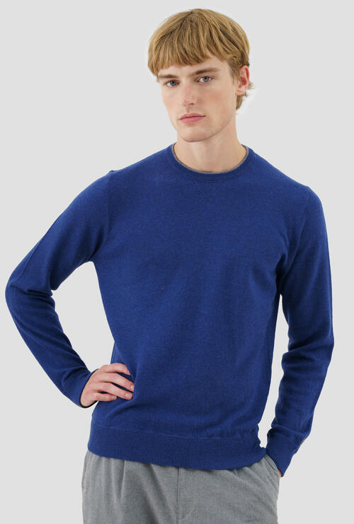 Felpa in maglia Blu