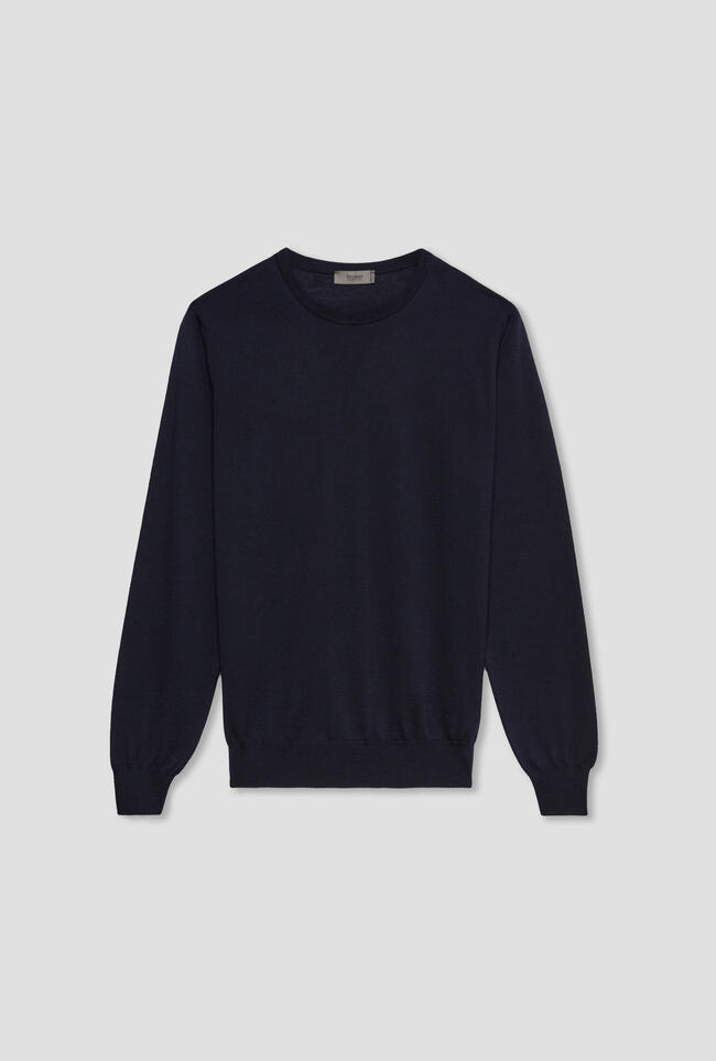 Worsted wool crew-neck ESSENTIAL - Ferrante | img vers.1300x/