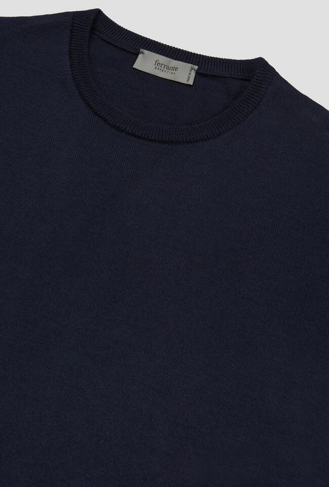 Worsted wool crew-neck ESSENTIAL - Ferrante | img vers.1300x/