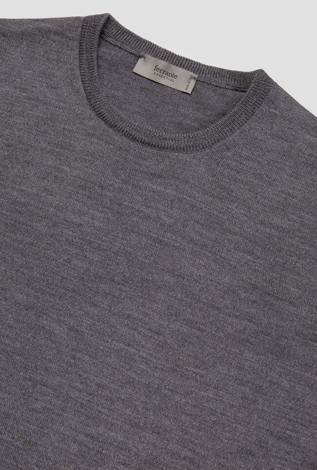 Worsted wool crew-neck ESSENTIAL - Ferrante | img vers.1300x/