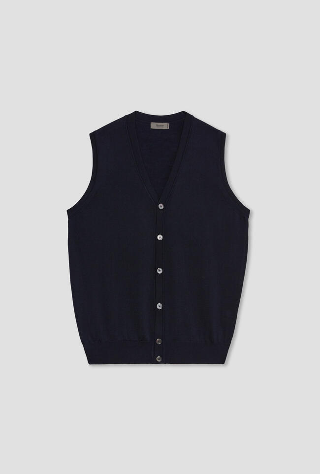 waistcoat in worsted wool ESSENTIAL - Ferrante | img vers.1300x/