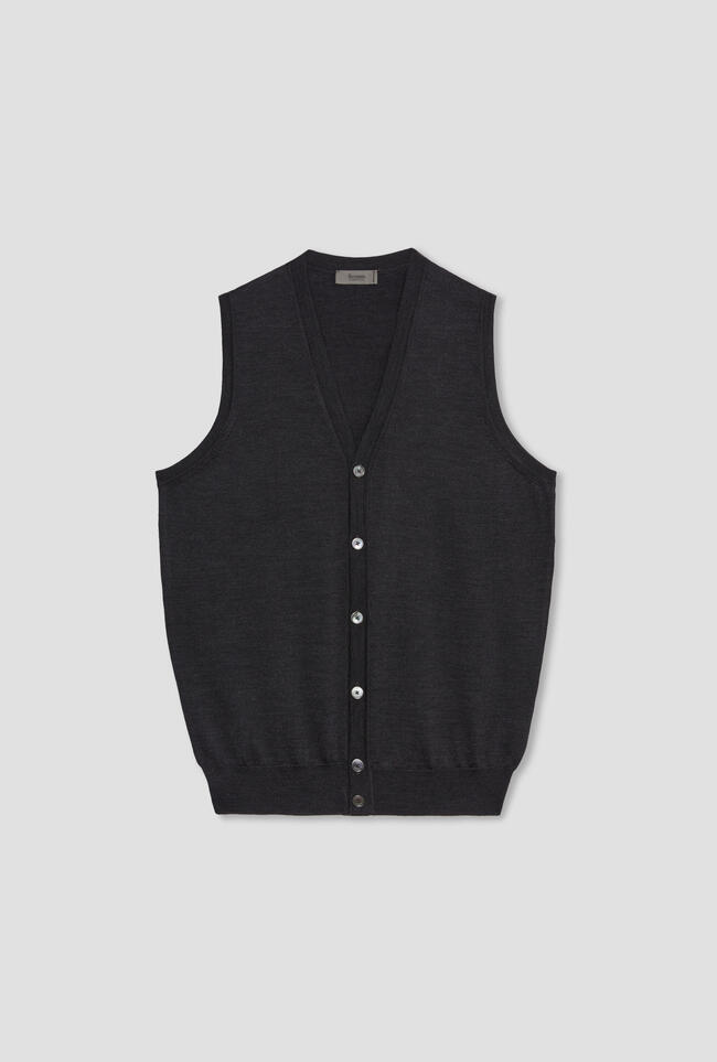 waistcoat in worsted wool ESSENTIAL - Ferrante | img vers.1300x/