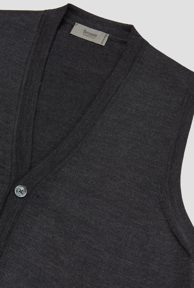 waistcoat in worsted wool ESSENTIAL - Ferrante | img vers.1300x/