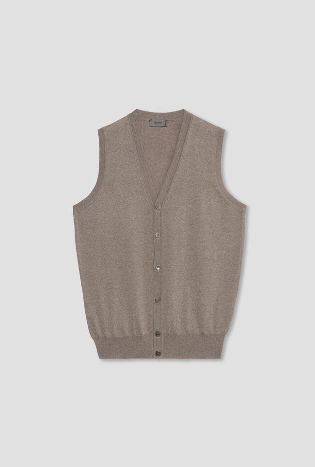 waistcoat in worsted wool ESSENTIAL - Ferrante | img vers.1300x/