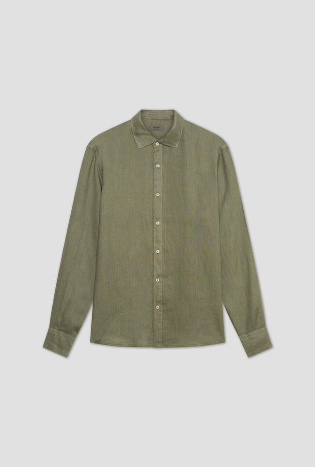 Linen shirt with spread collar MAIN - Ferrante | img vers.1300x/