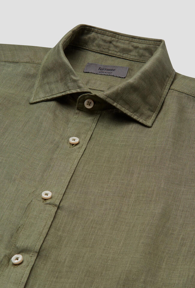 Linen shirt with spread collar MAIN - Ferrante | img vers.1300x/