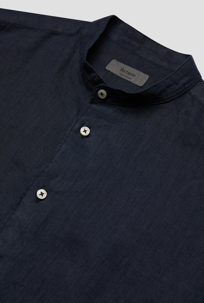 Camicia in lino con collo coreano MAIN - Ferrante | img vers.1300x/