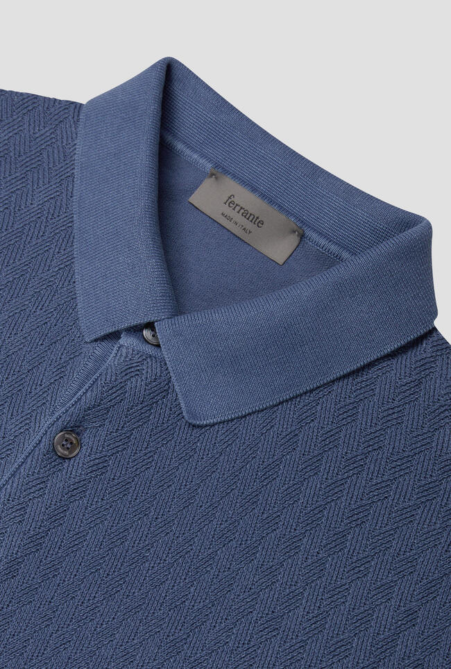 Knitted polo shirt with workmanship MAIN - Ferrante | img vers.1300x/