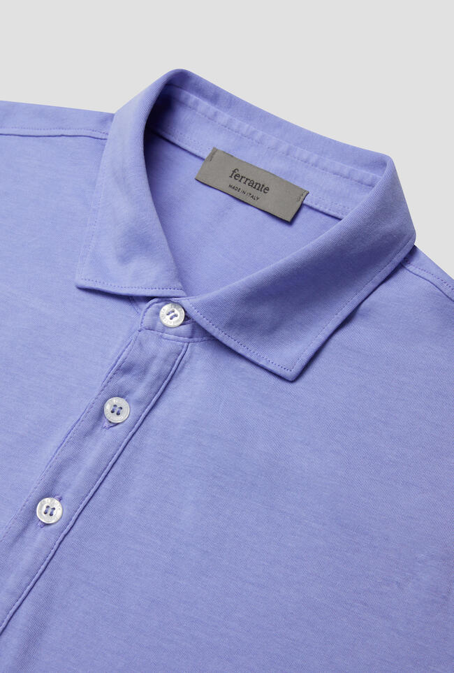 Garment dyed jersey polo shirt MAIN - Ferrante | img vers.1300x/