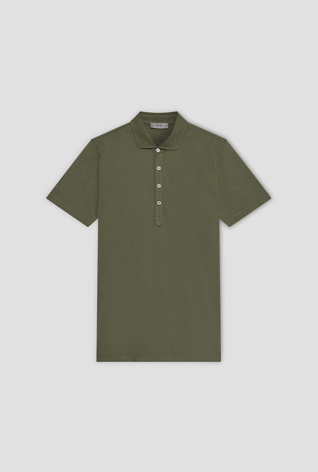 Garment dyed jersey polo shirt MAIN - Ferrante | img vers.1300x/