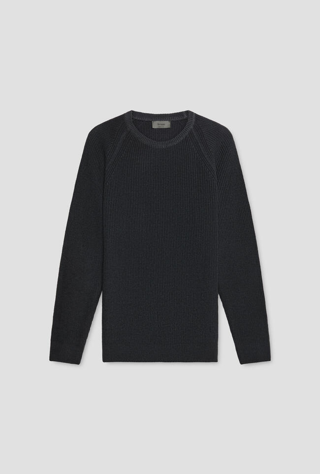 Garment dyed old raglan crew neck MAIN - Ferrante | img vers.1300x/