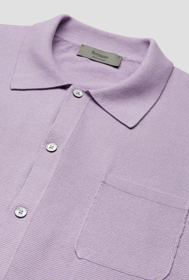 Camicia in maglia in cotone crepe MAIN - Ferrante | img vers.1300x/