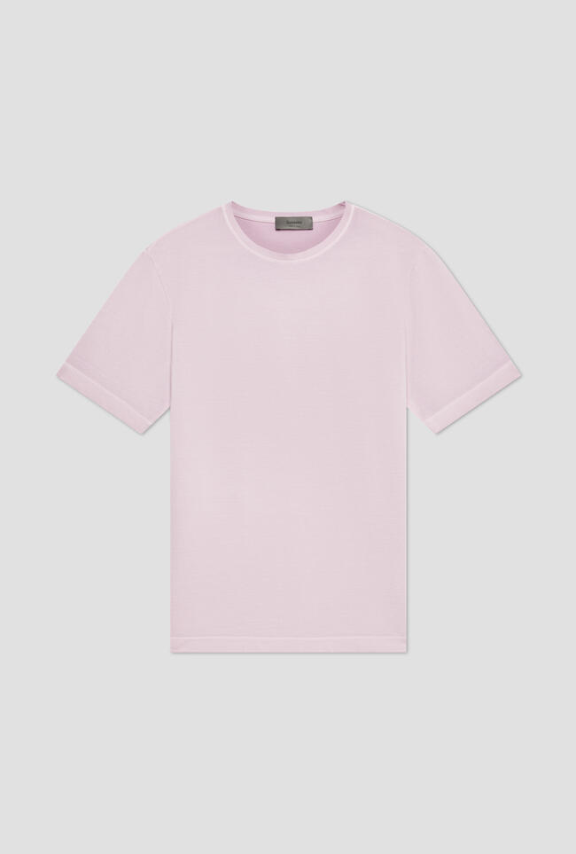 T-shirt in piquet tinta a freddo MAIN - Ferrante | img vers.1300x/