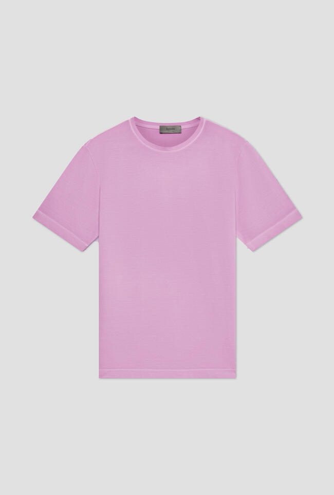 T-shirt in piquet tinta a freddo MAIN - Ferrante | img vers.1300x/