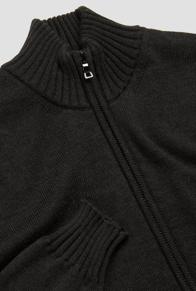 Full zipper jacket in combed merino wool ESSENTIAL - Ferrante | img vers.1300x/