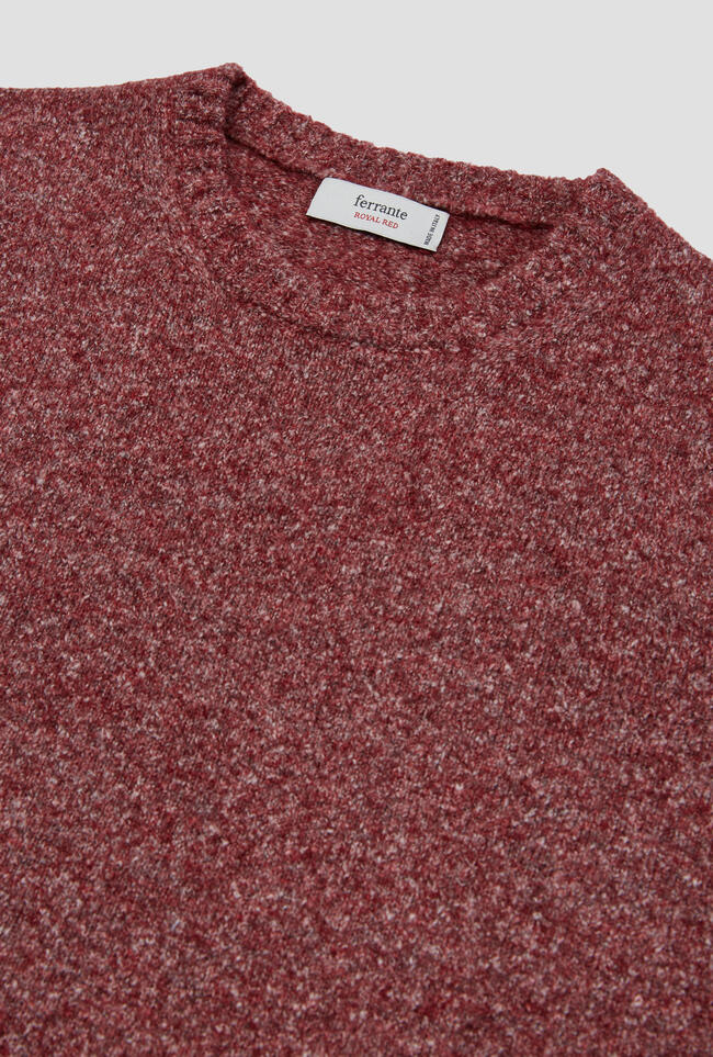 Alpaca crew neck ROYAL RED - Ferrante | img vers.1300x/