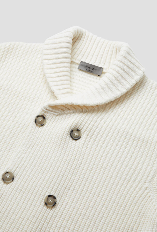 Cardigan doppiopetto in maglia inglese MAIN - Ferrante | img vers.1300x/