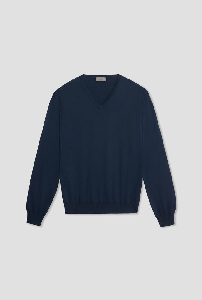 Pullover tinto in capo ESSENTIAL - Ferrante | img vers.1300x/