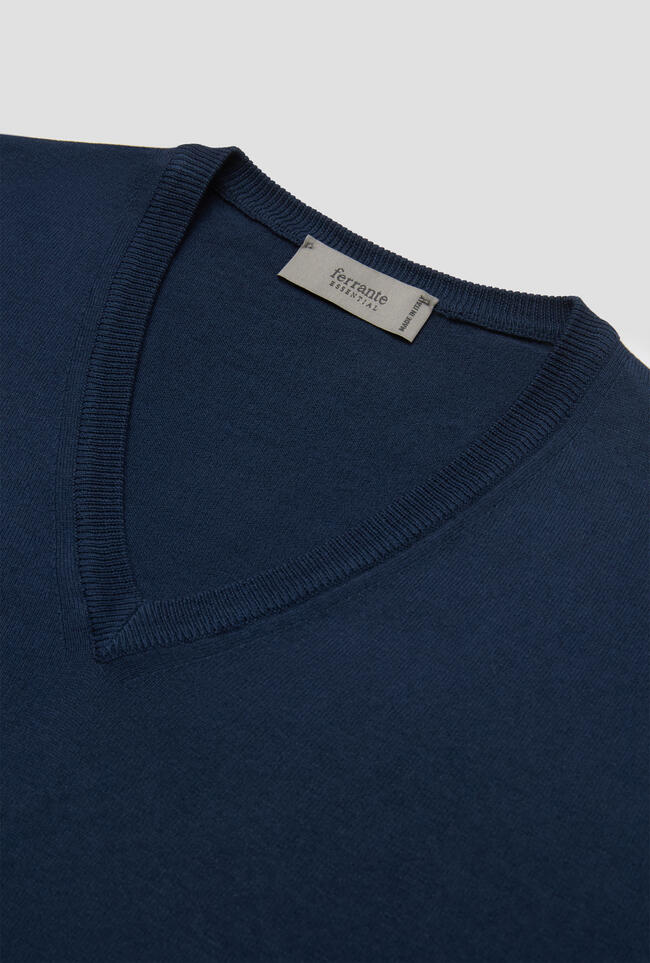 Pullover tinto in capo ESSENTIAL - Ferrante | img vers.1300x/