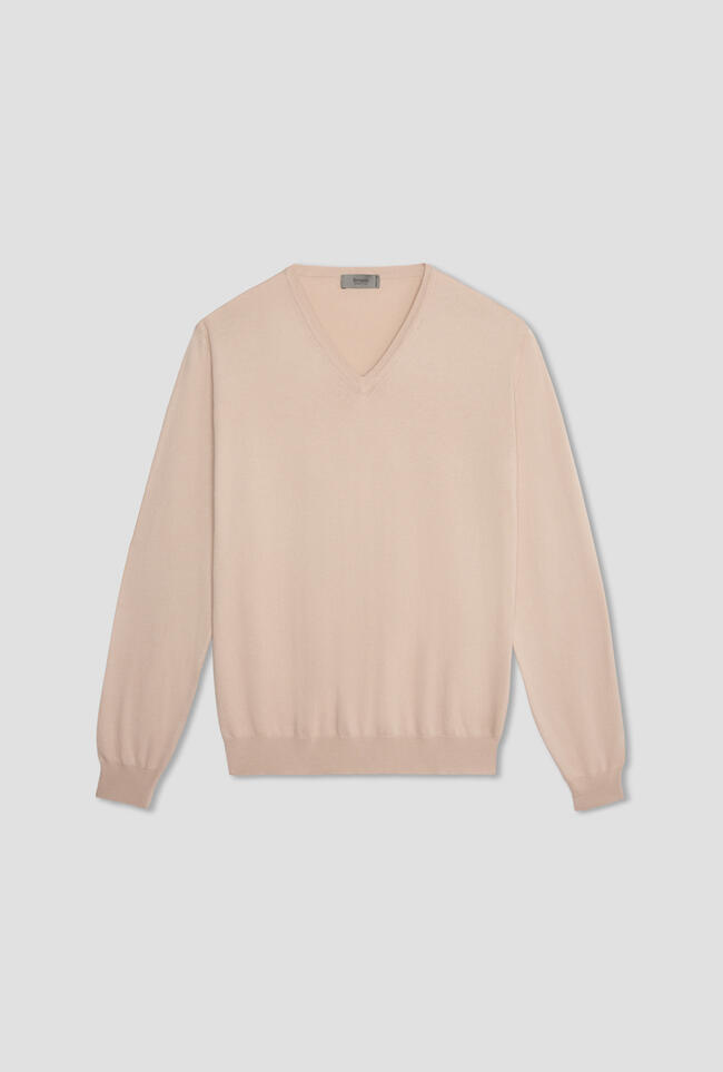 Pullover tinto in capo ESSENTIAL - Ferrante | img vers.1300x/