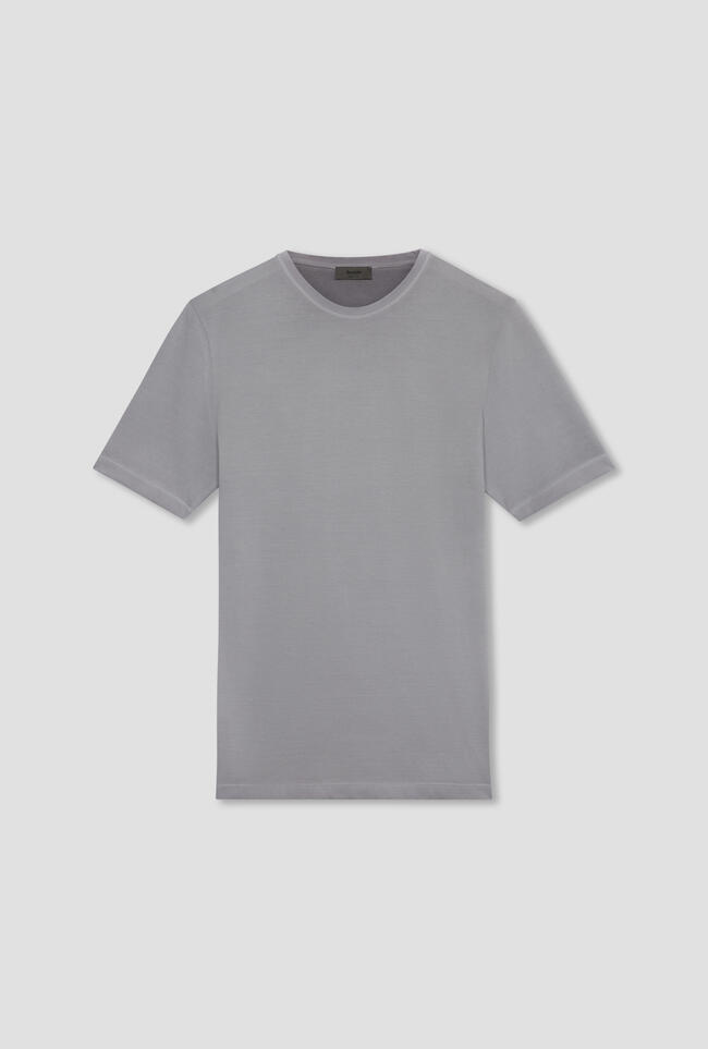 T-shirt in piquet tinta a freddo MAIN - Ferrante | img vers.1300x/