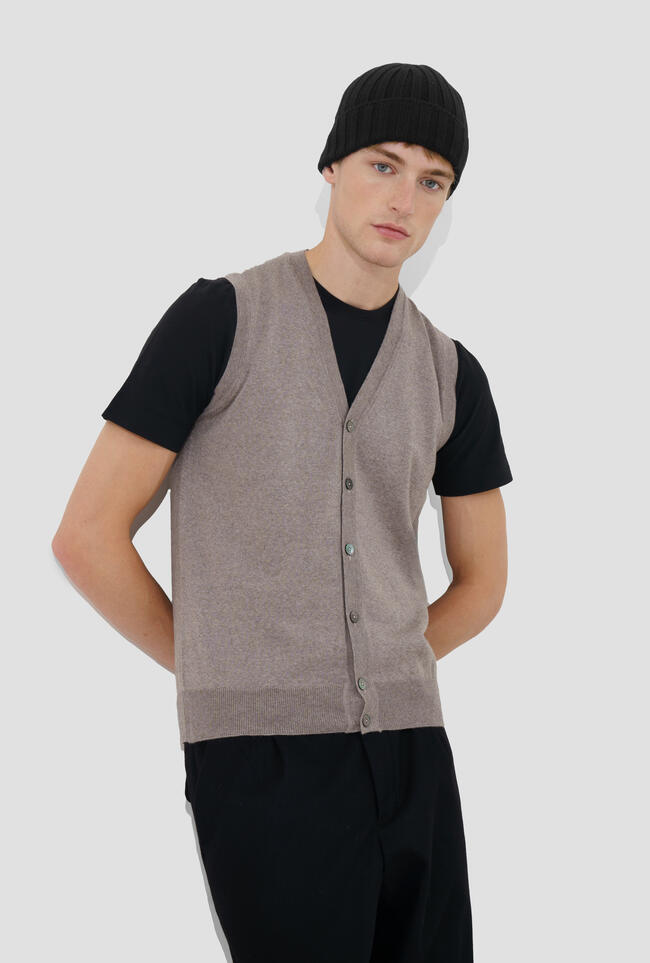 Gilet in lana pettinata ESSENTIAL - Ferrante | img vers.1300x/