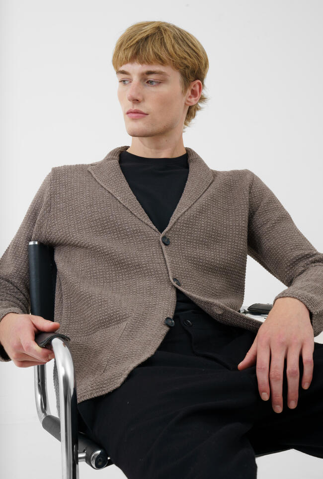 Knitted jacket with workmanship MAIN - Ferrante | img vers.1300x/