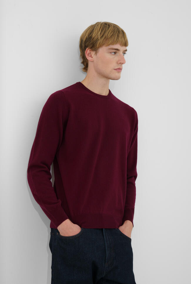 Girocollo in puro cashmere ROYAL RED - Ferrante | img vers.1300x/