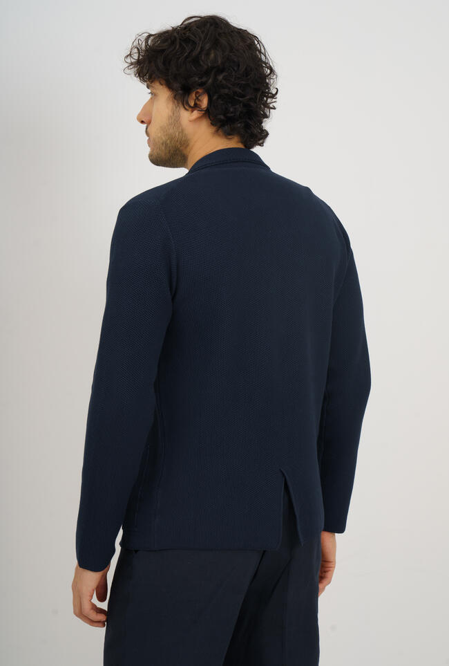 Giacca in maglia con lavorazione MAIN - Ferrante | img vers.1300x/