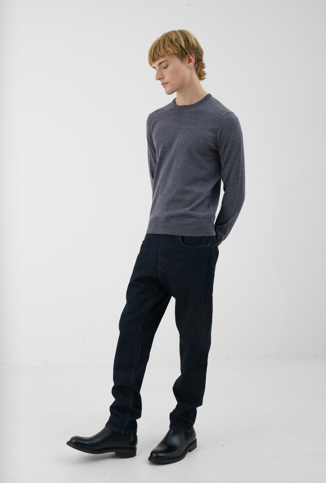 Worsted wool crew-neck ESSENTIAL - Ferrante | img vers.1300x/