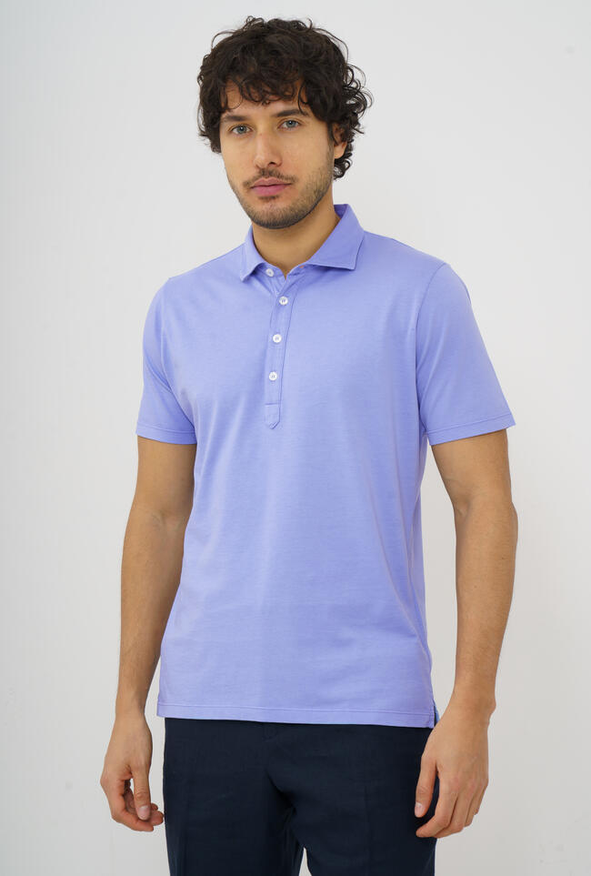 Garment dyed jersey polo shirt MAIN - Ferrante | img vers.1300x/