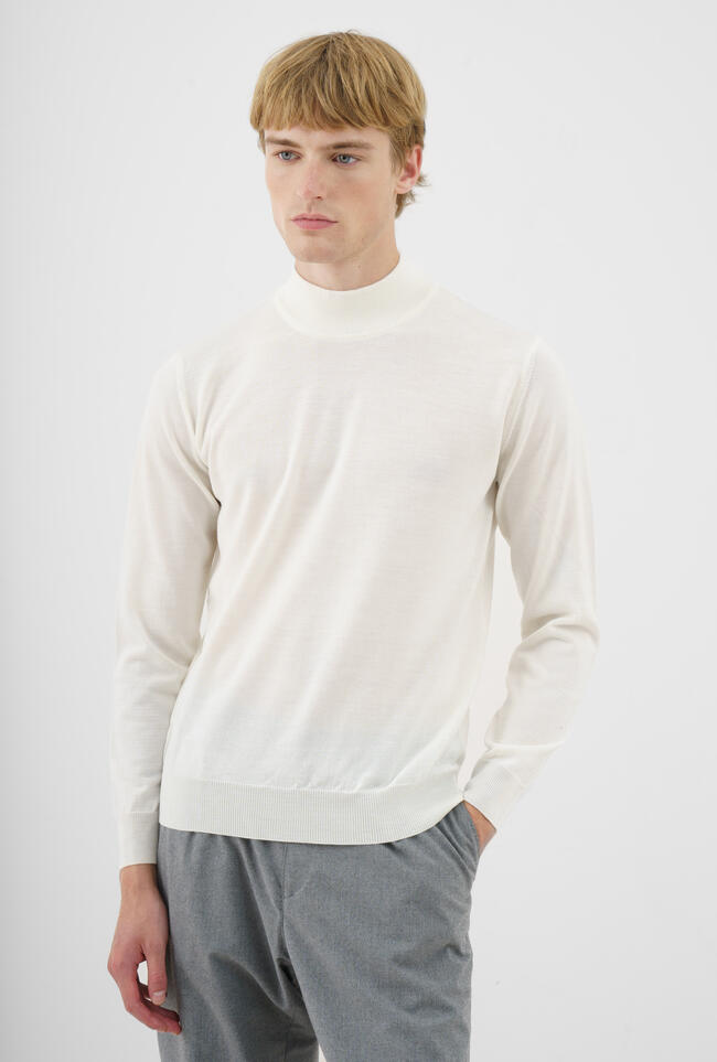 Half-neck in worsted wool ESSENTIAL - Ferrante | img vers.1300x/